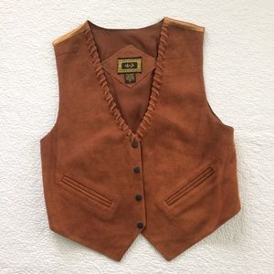 Vintage tan suede vest